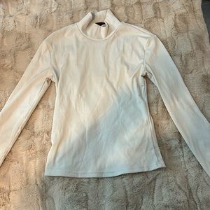 White long sleeve turtleneck